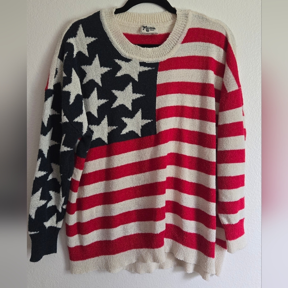 Show Me Your MuMu Bradley Sweater Patriot Knit Size Small - Picture 2 of 8
